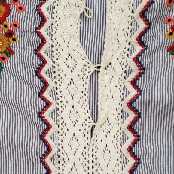 Philosophy Embroidered Dress With Bell Sleeves - Picture 8 of 12